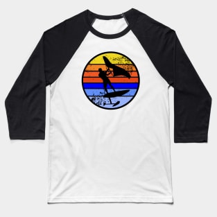 Retro Wing Surfer Baseball T-Shirt